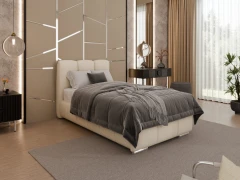 Gestoffeerd bed ZAIRA – modern design, verschillende kleuren & maten, 90x200