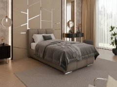 Gestoffeerd bed ZAIRA – modern design, verschillende kleuren & maten, 90x200