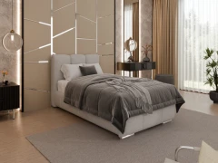 Gestoffeerd bed ZAIRA – modern design, verschillende kleuren & maten, 90x200