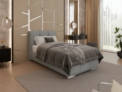 Gestoffeerd bed ZAIRA – modern design, verschillende kleuren & maten, 90x200