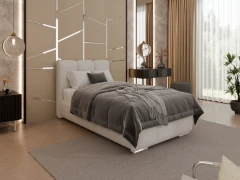 Gestoffeerd bed ZAIRA – modern design, verschillende kleuren & maten, 90x200
